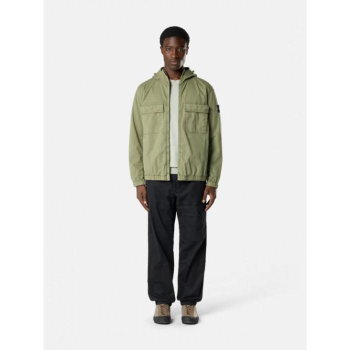 STONE ISLAND Men's Stretch Cotton Twill Hooded Jacket