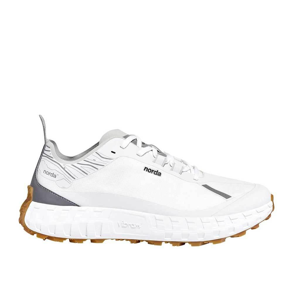 norda Men’s White/Gum Low-Top Running Sneakers 001