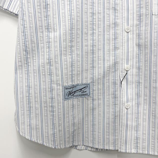 WOOYOUNGMI Stripe Seersucker Short-Sleeve Shirt for Men W261SH32 837L