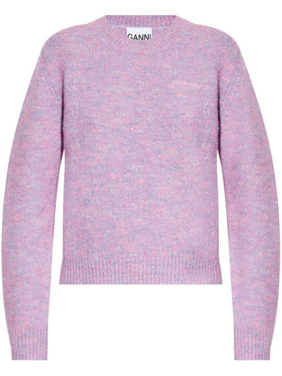 GANNI Alpaca Cotton Crewneck Knit Sweater K2318295 DOM