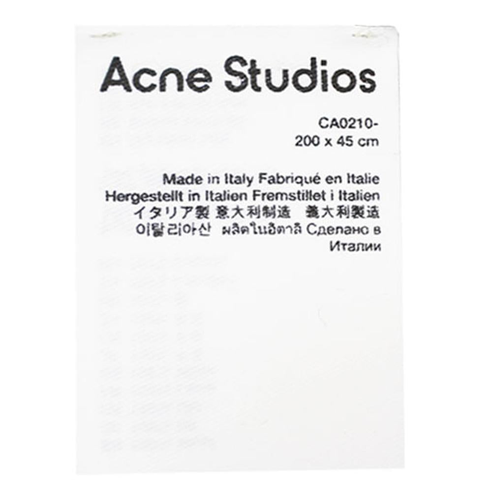 Acne Studios Unisex Wool Fringe Scarf Black