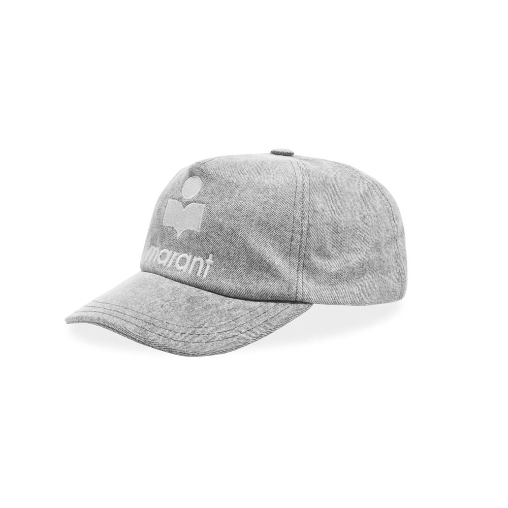 Isabel Marant Grey TYRONH Logo Embroidered Cap