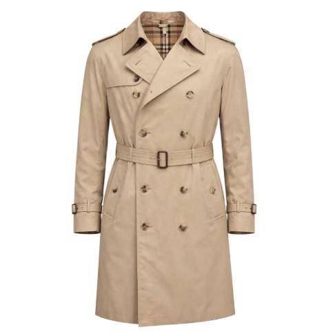 BURBERRY Men’s Mid-Length Kensington Heritage Trench Coat
