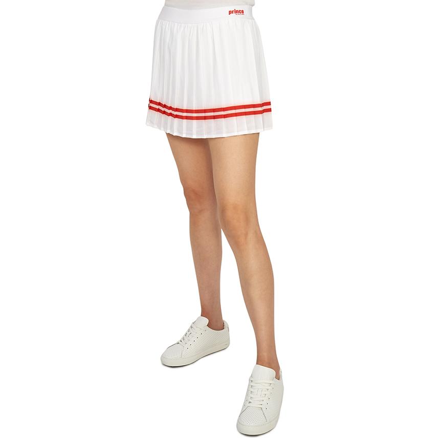 SPORTY&RICH Women’s White Pleated Mini Skirt