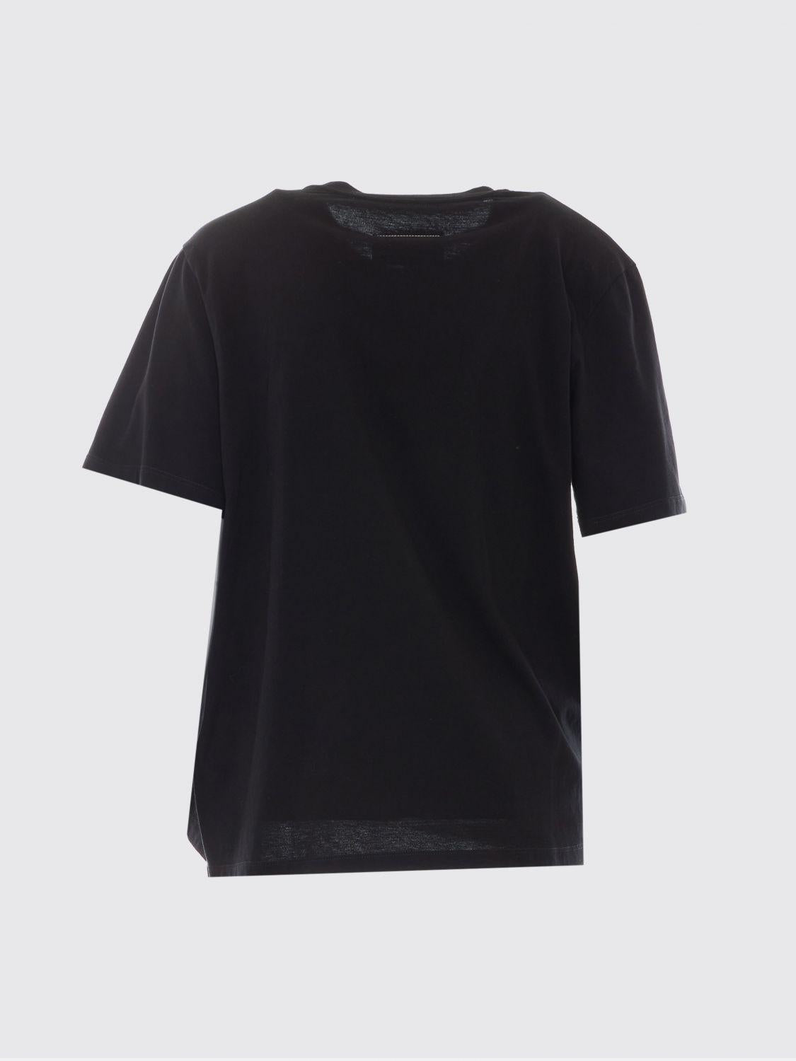 Maison Margiela Black Cotton Short Sleeve T-Shirt