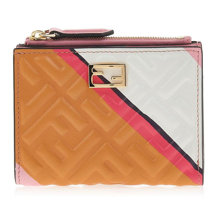 FENDI Women's FF Logo Medium Bifold Wallet 8M0447 AK2K F0W52