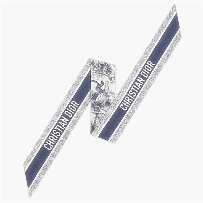 DIOR Toile de Jouy Sauvage Mitzah Silk Scarf 15JOU106I602 C545