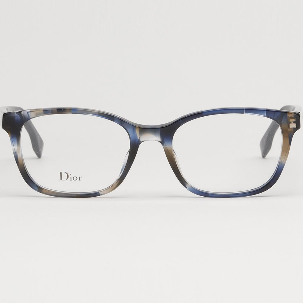 DIOR Rectangular Acetate Eyeglasses Unisex DIORETOILE2 JBW