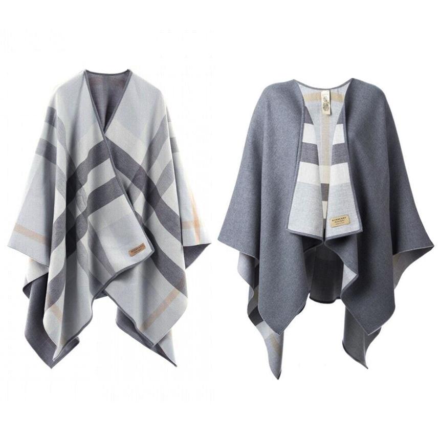 BURBERRY Women's Reversible Poncho Cape 40294061 40294041 40294051