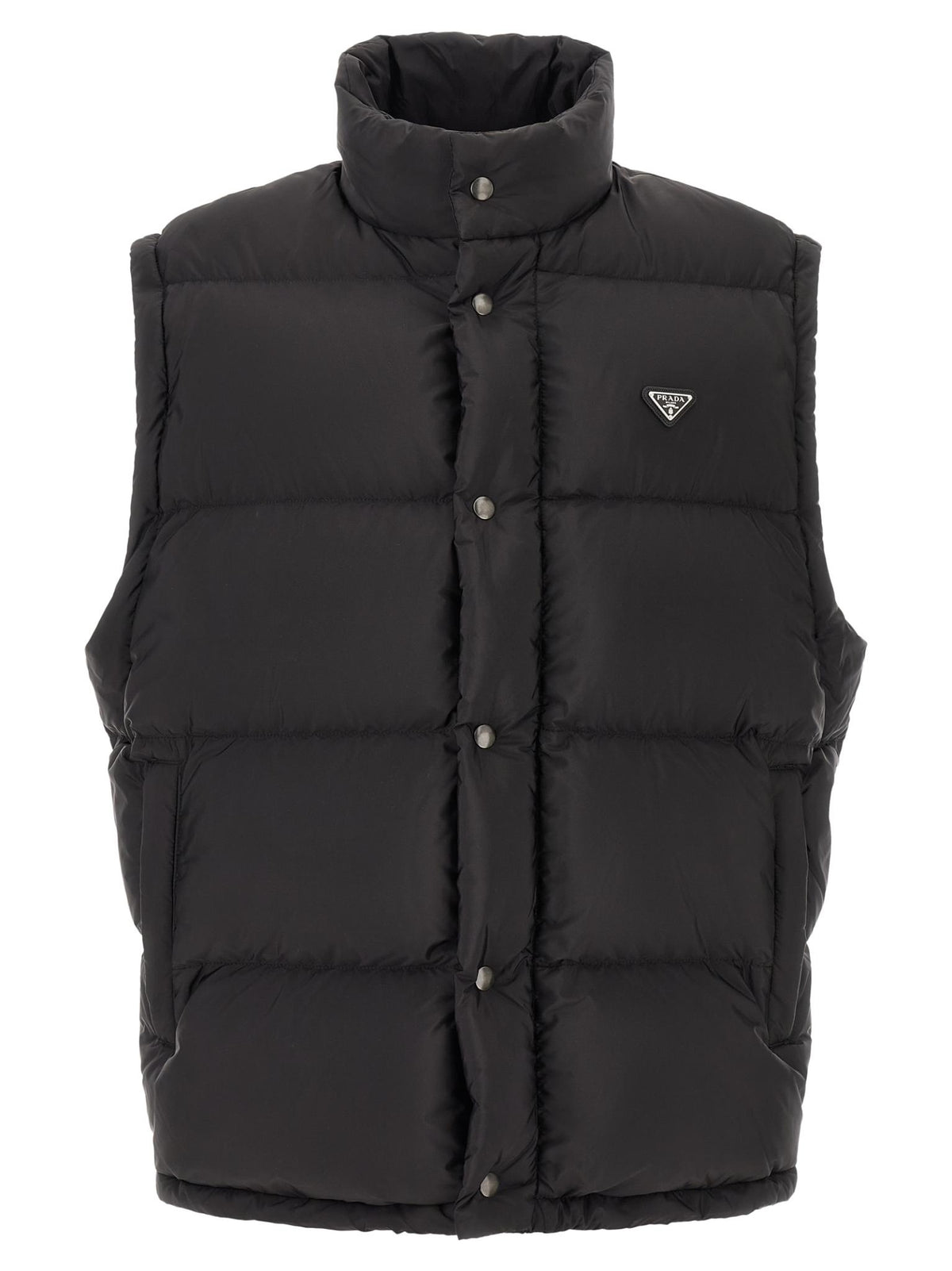 PRADA Black Nylon Casual Down Puffer Jacket for Men
