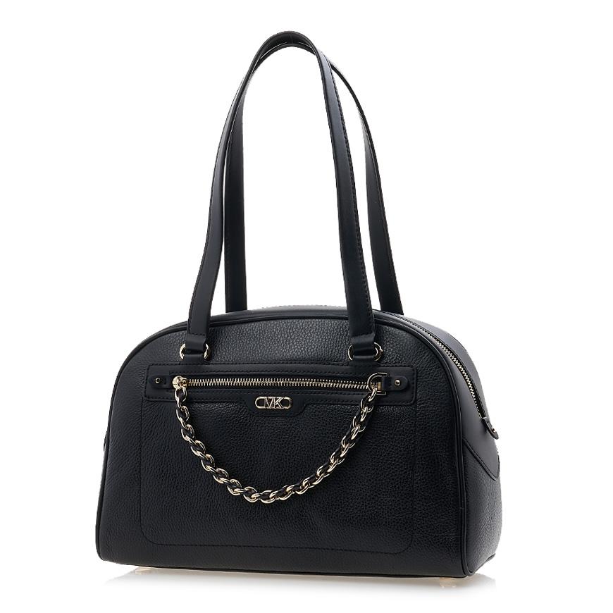 Michael Kors Women’s Chain Shoulder Bag Black Leather Shoulder Bag