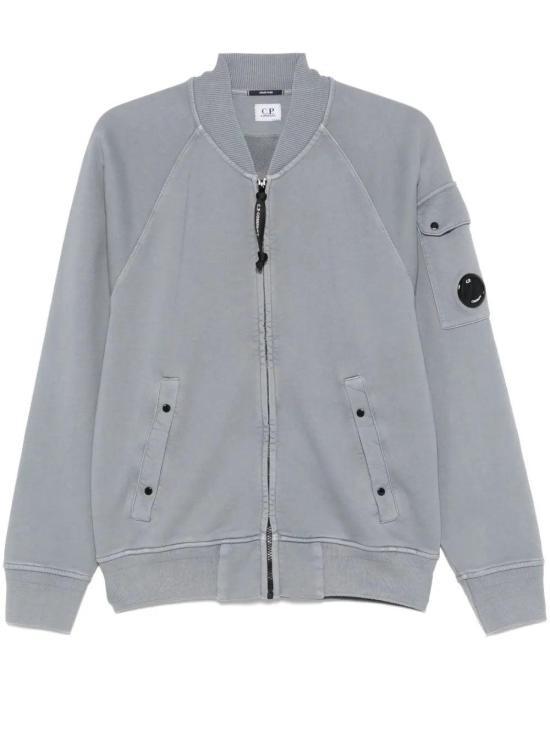CP Company Cotton Diagonal Fleece Full Zip Sweatshirt 18CMSS048A 110044R 872
