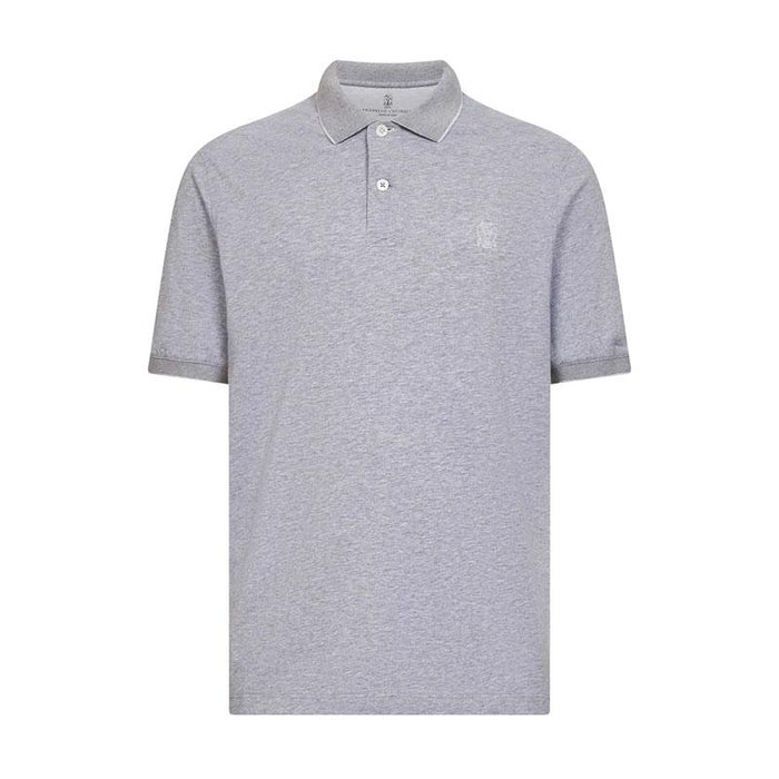 Brunello Cucinelli Logo Embroidered Men’s Short-Sleeve Polo Shirt
