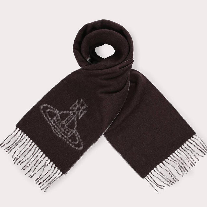 Vivienne Westwood Unisex Reversible ORB Logo Scarf
