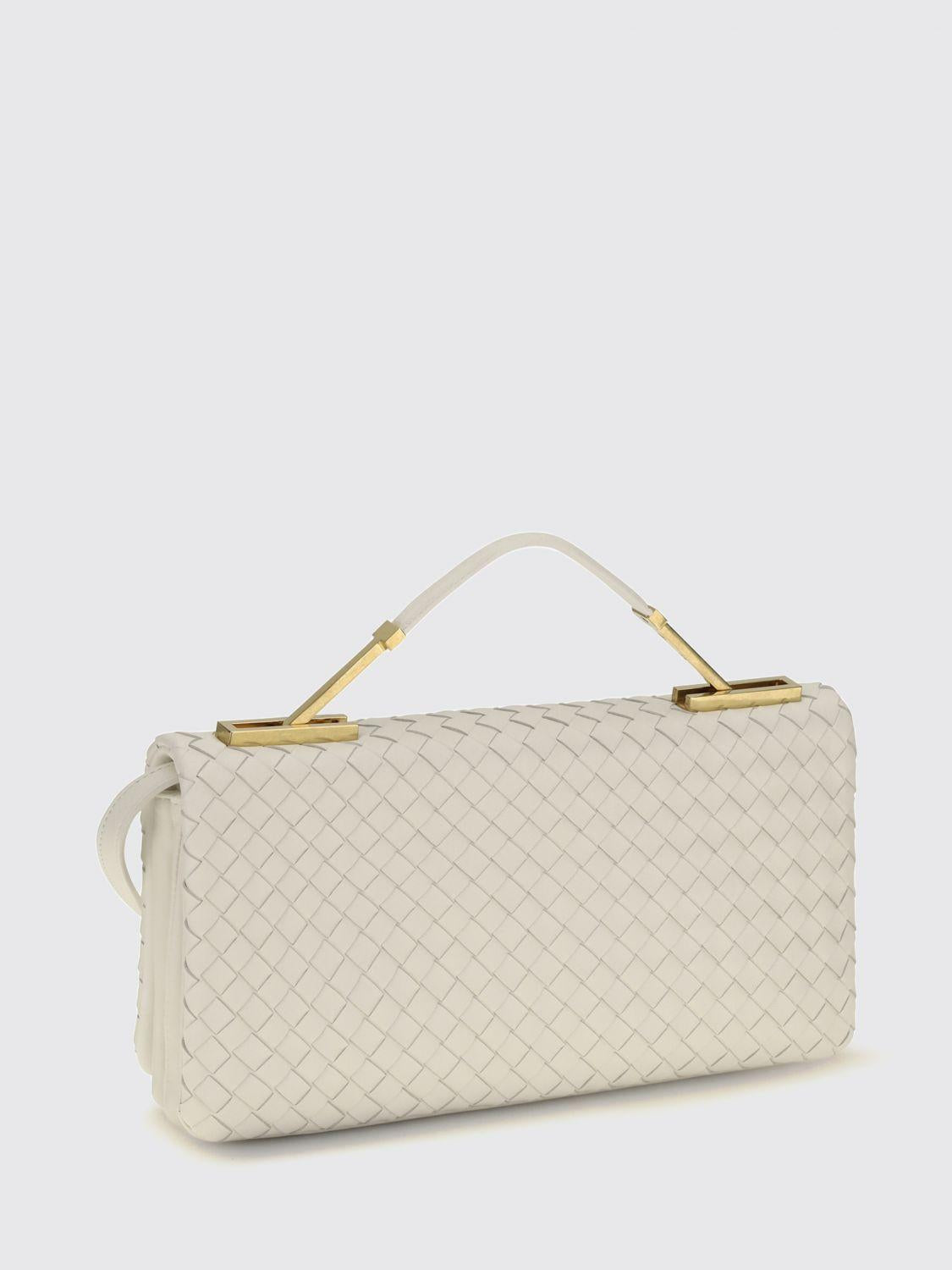 Bottega Veneta Leather Clutch Bag Brown