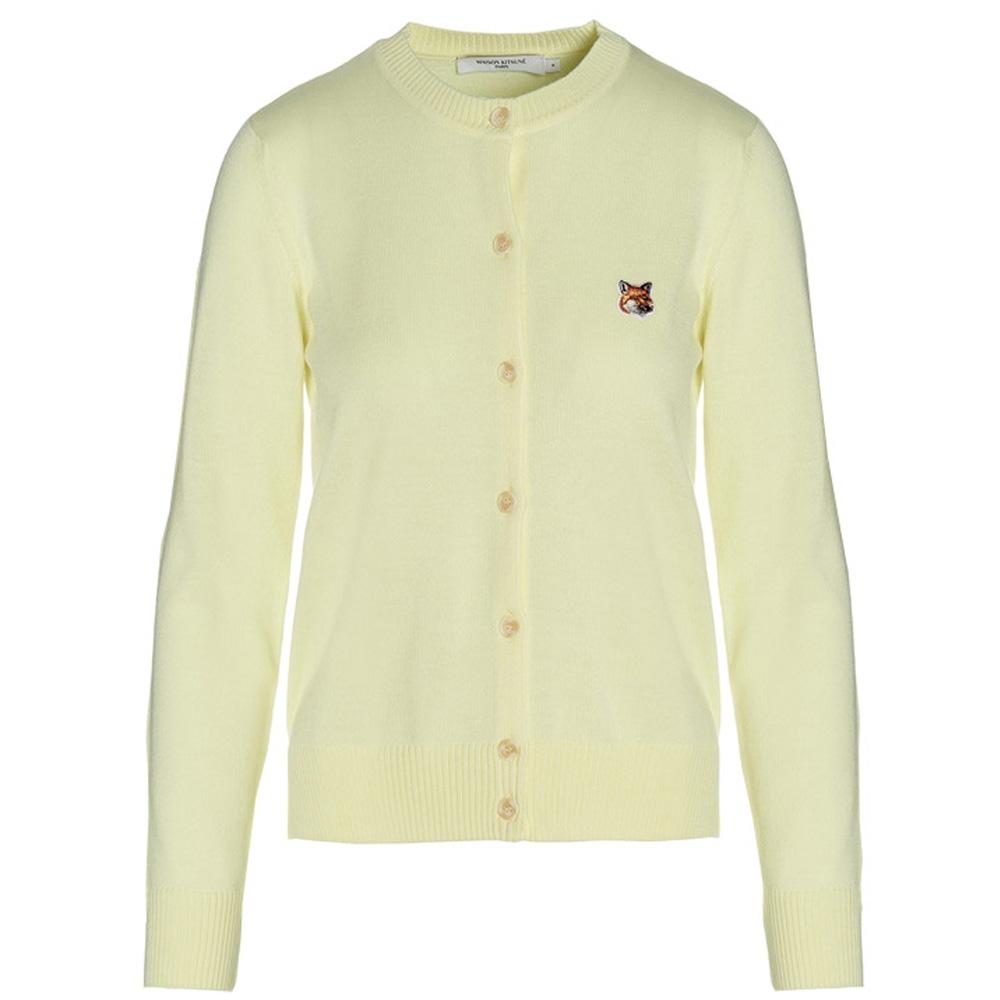 Maison Kitsune Women's Fox Head Logo Knit Cardigan IW00506KT1036 P720