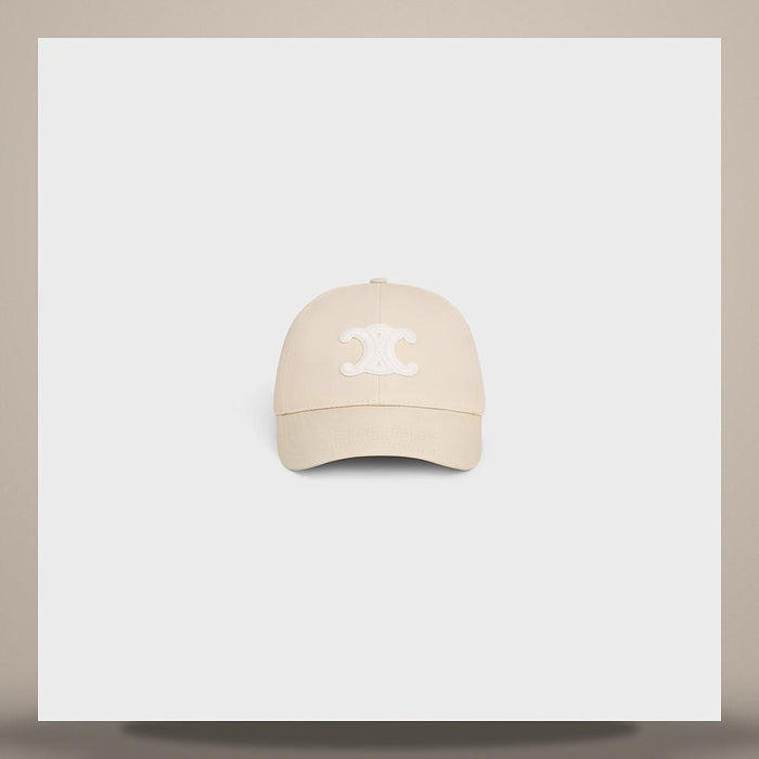 CELINE Vivienne Cotton Twill Cap Navy White AA0HX2U74 07MW
