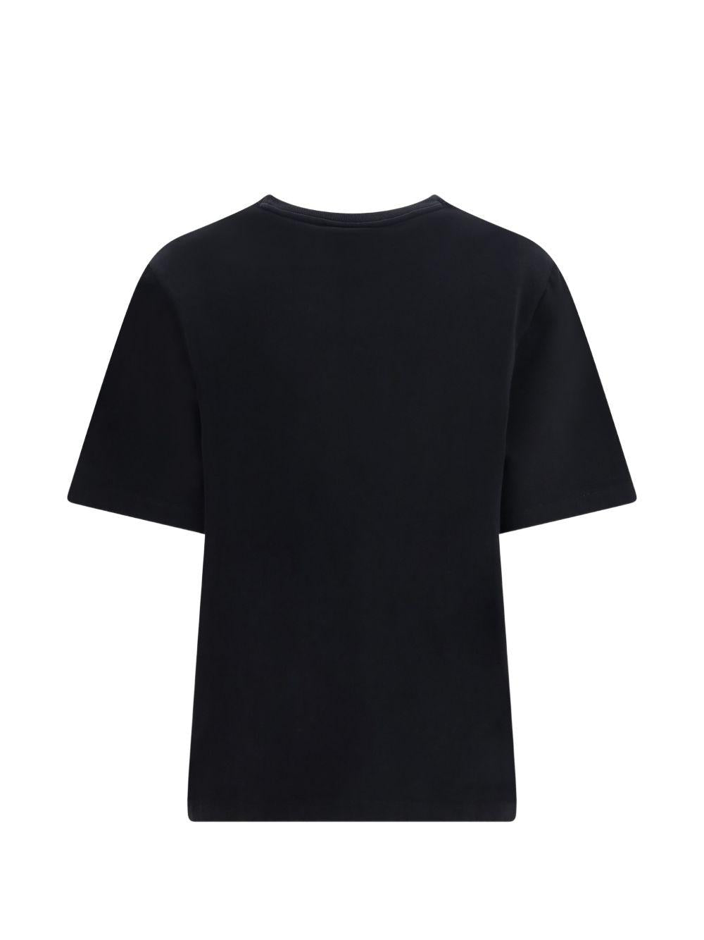 Maison Kitsune Short Sleeve T-Shirt Women’s Black Cotton
