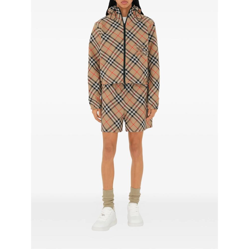 BURBERRY Check Reversible Crop Jacket for Women
