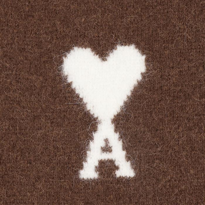 AMI Big Heart Alpaca Cardigan for Men