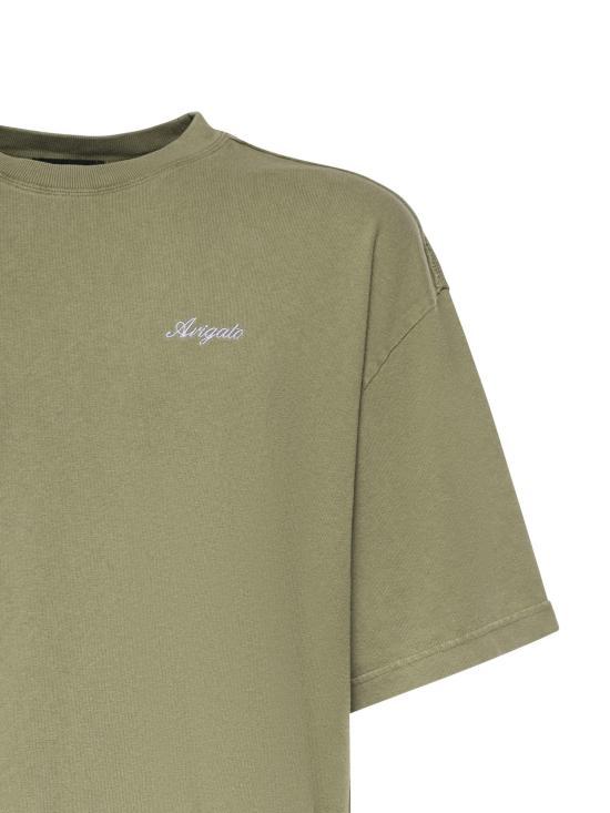 AXEL ARIGATO Deep Lichen Green Short Sleeve T-Shirt for Men