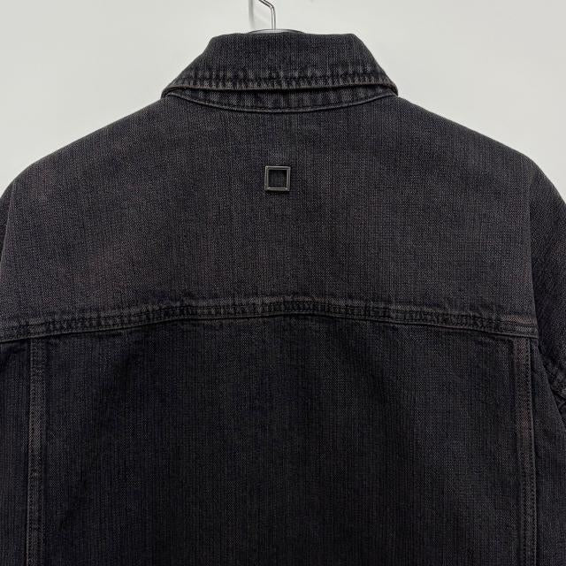 WOOYOUNGMI Black Denim Pocket Detail Shirt Jacket Unisex W253SH23 982B