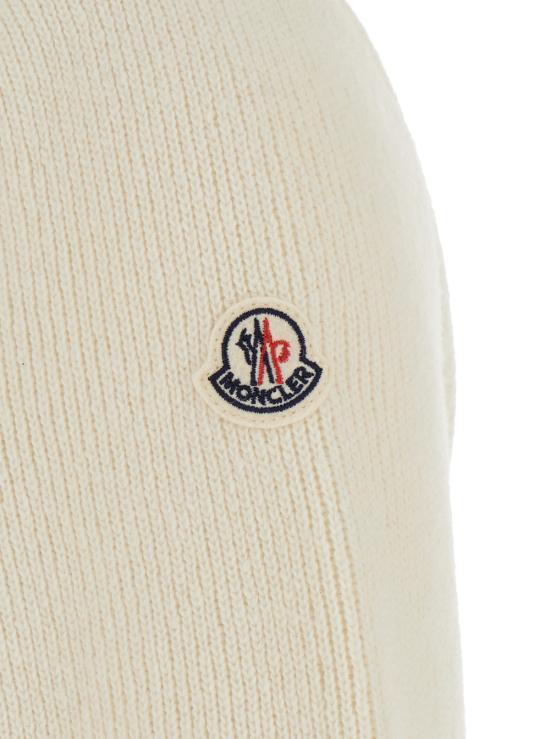 Moncler White Wool Knit Cardigan for Women
