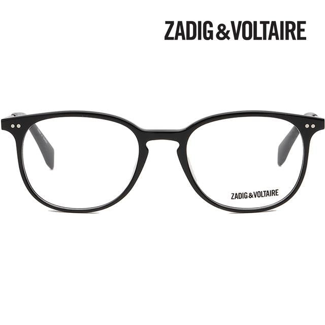 Zadig&Voltaire Black Acetate Eyeglass Frames Unisex VZV184 700Y