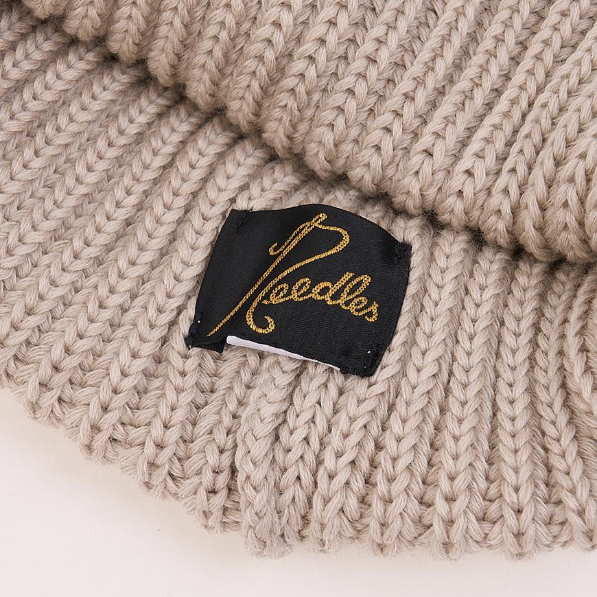 NEEDLES Merino Wool Watch Cap Beanie Unisex RW056 BEIGE