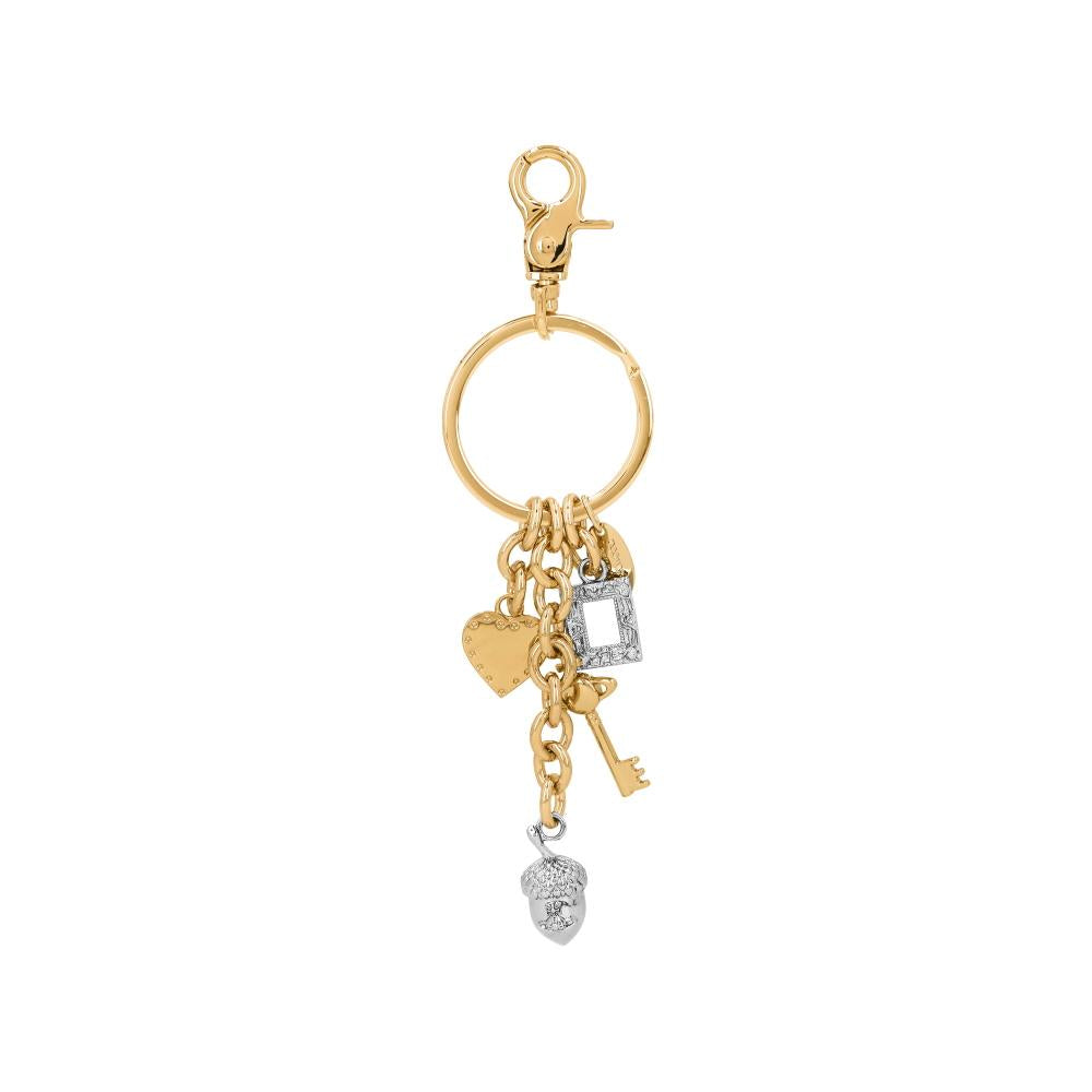 Vivienne Westwood Pink Leather Heart Keyring for Women