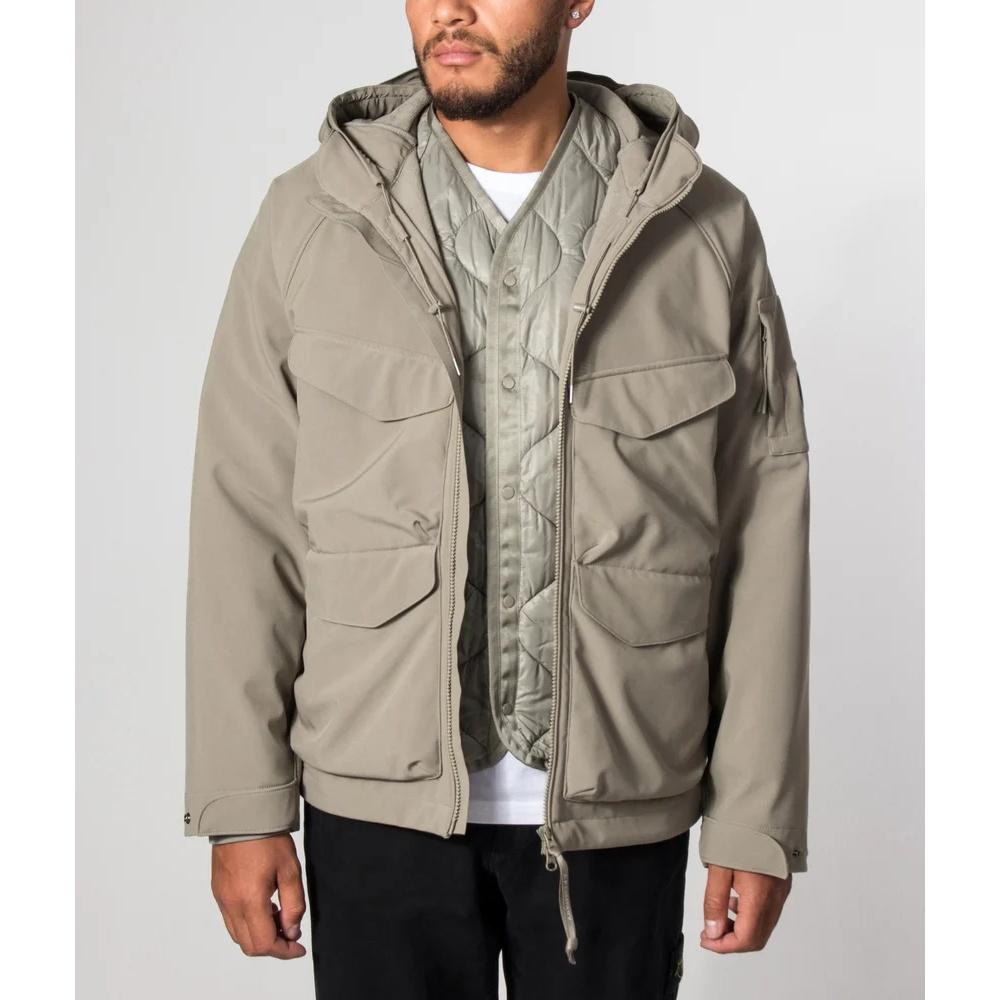 CP Company Lens Patch Hooded Jacket Men Green