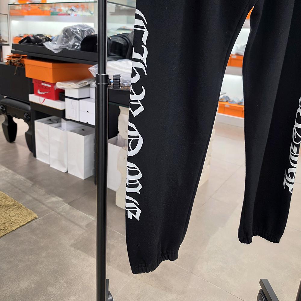 Chrome Hearts Horseshoe Logo Black Sweatpants Unisex