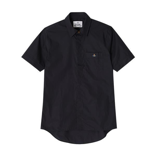 Vivienne Westwood ORB Logo Embroidered Classic Short Sleeve Shirt Men