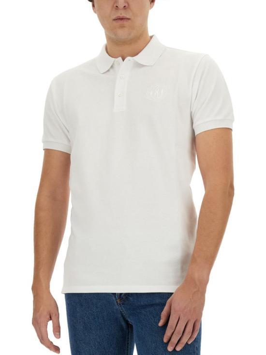BALLY Men’s Cotton Polo Shirt White