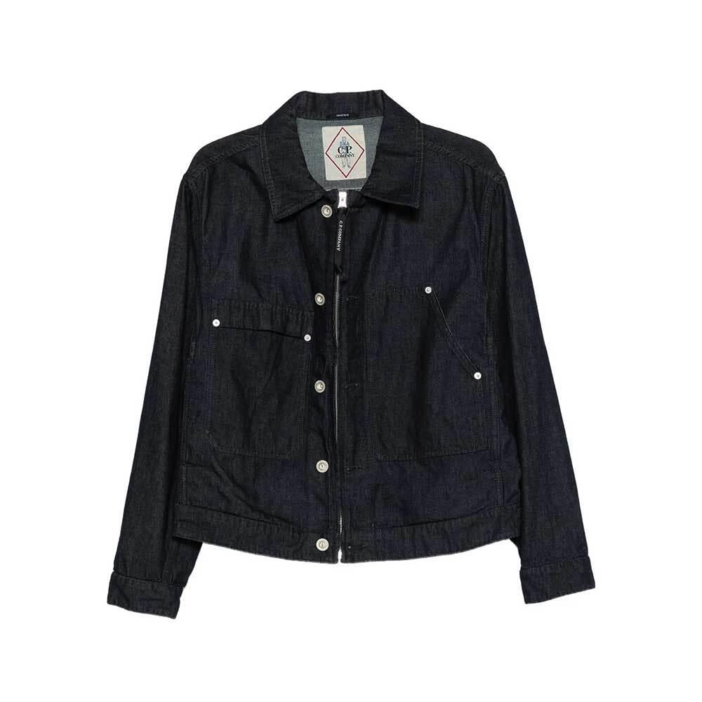 CP Company Denim Zip Jacket Mens 20CMOW161A 110295W D08