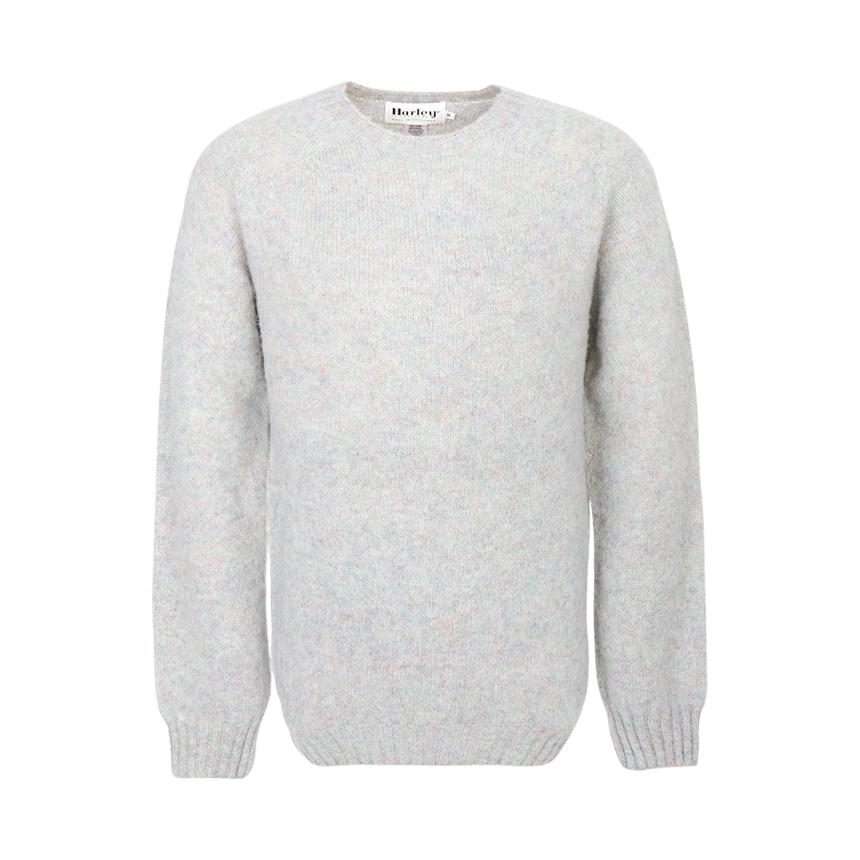 Harley OF SCOTLAND Shaggy Dog Wool Crewneck Sweater Men M3834 7 AURORA