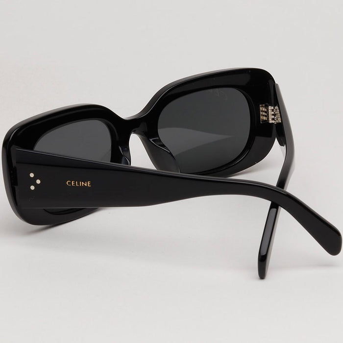 CELINE Black Acetate Geek-Chic Unisex Sunglasses