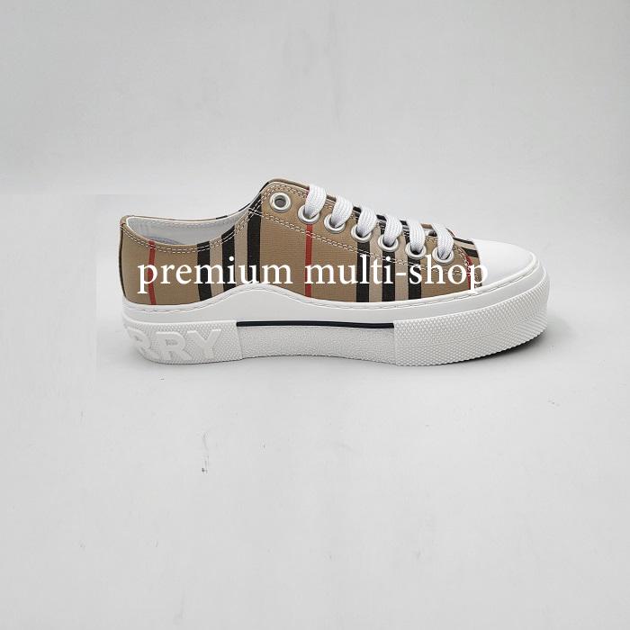 BURBERRY Icon Stripe Low-Top Sneakers Archive Beige