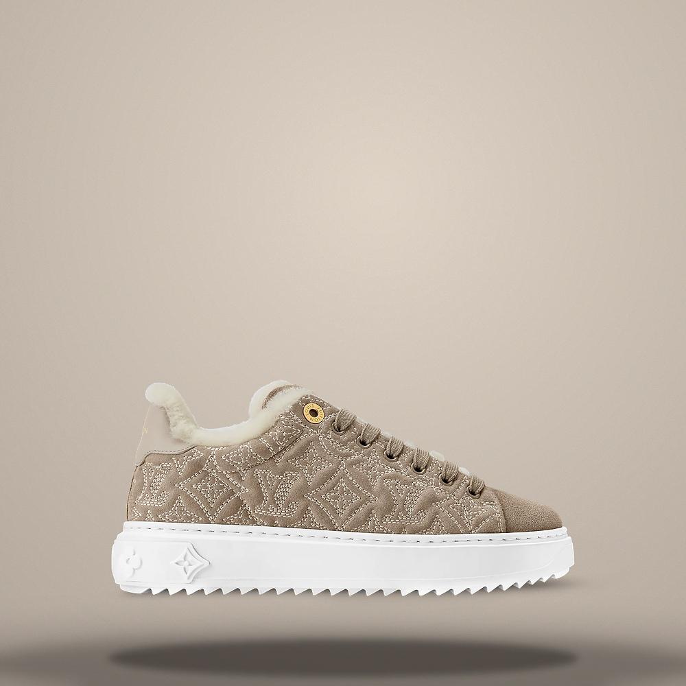 Louis Vuitton Time Out Sneakers Beige Low-Top Men’s 1AIDHG