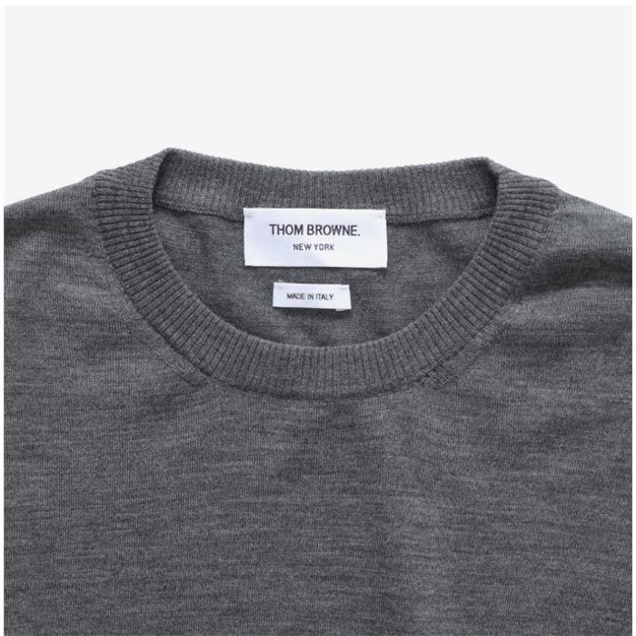 THOM BROWNE Wool Crewneck Sweater for Men MKA002A