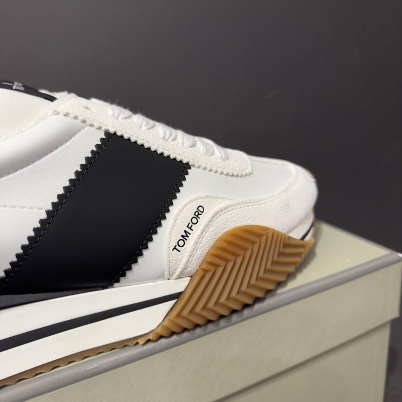 TOM FORD James Low-Top Sneakers White Black Men’s