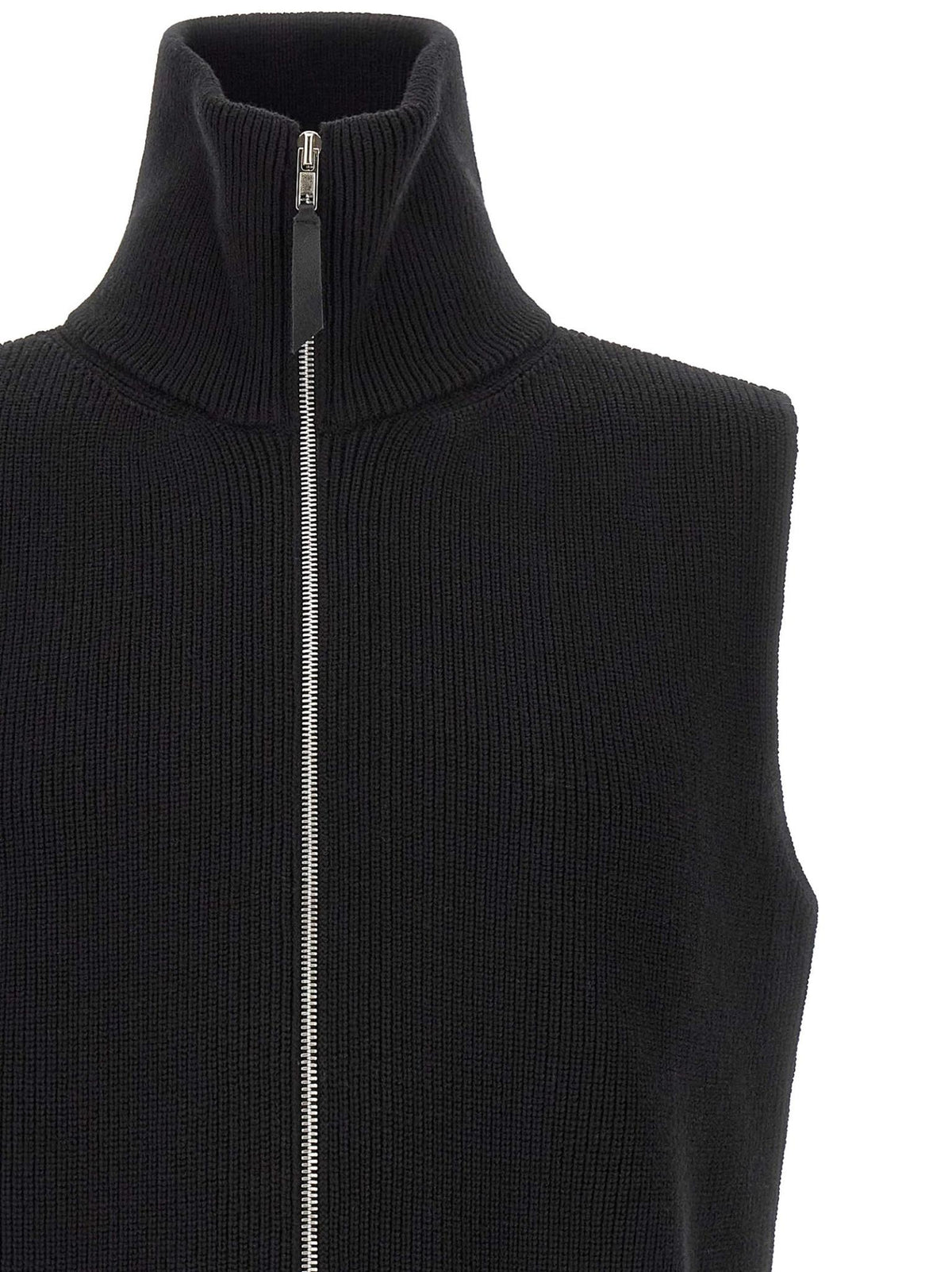 Maison Margiela Black Wool Blend Vest
