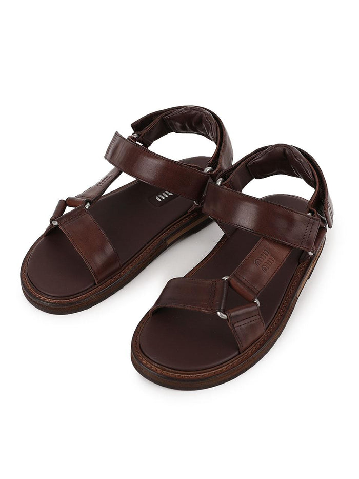 Miu Miu Leather Sandals 5X724E V69 F0201
