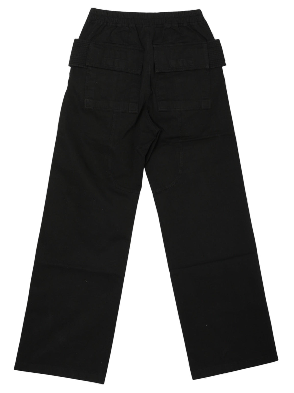 Rick Owens DRKSHDW Wide Creatch Cargo Pants Black Cotton Twill