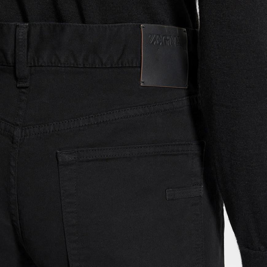 Zegna Men’s Stretch Roccia Classic Pants E8PZW CITY BLK