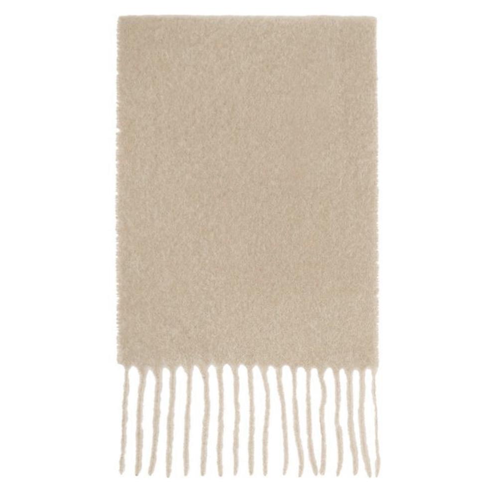 Maison Kitsune Logo Alpaca Fringe Scarf LW06206WA0022 P255