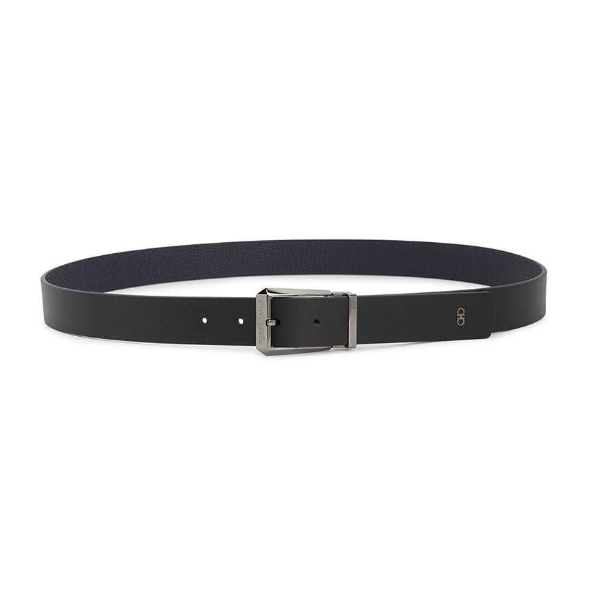 Ferragamo Men’s Reversible Leather Belt Pre-Cut 670374 0775804
