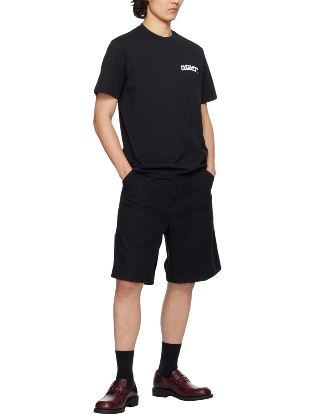 CARHARTT WIP University Script Black Short Sleeve T-Shirt I034852 0D2XX