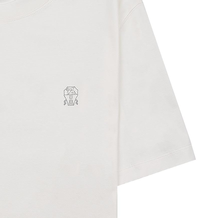 Brunello Cucinelli Men’s Logo Jersey T-Shirt