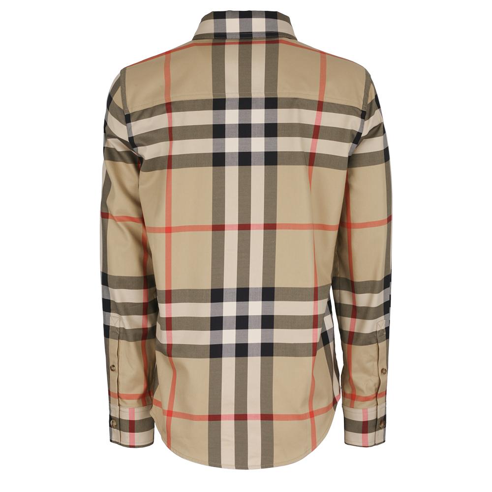 BURBERRY Women’s Check Motif Cotton Shirt